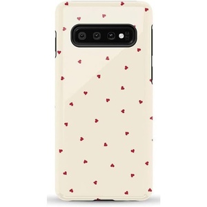 image:imageCasely Galaxy S10 Case  Queen of Diamonds  Pink Watercolor  Essential Slim DualLayer Protective DesignBe Mine  Tiny Hearts