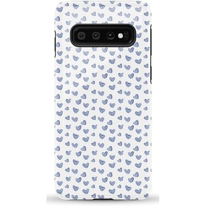 image:imageCasely Galaxy S10 Case  Queen of Diamonds  Pink Watercolor  Essential Slim DualLayer Protective DesignLovebug  Blue Hearts