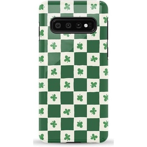 image:imageCasely Galaxy S10 Case  Queen of Diamonds  Pink Watercolor  Essential Slim DualLayer Protective DesignLucky You  Shamrock