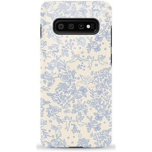 image:imageCasely Galaxy S10 Plus Case  All for Love  Pride  Essential Slim DualLayer Protective DesignCupids Canvas  Periwinkle Floral