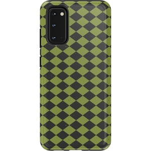 image:imageCasely Galaxy S10 Plus Case  Midnight Web  Spider Web  Essential Slim DualLayer Protective DesignHarlequin Wicked Diamond  Black and Green