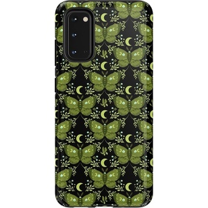 image:imageCasely Galaxy S10 Plus Case  Midnight Web  Spider Web  Essential Slim DualLayer Protective DesignMystic Moths  Green Twilight