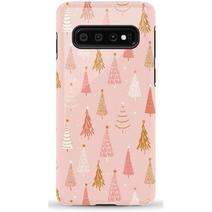 image:imageCasely Galaxy S10 Plus Case  Spruce  Kitty and Vibe Holiday  Essential Slim DualLayer Protective DesignBubblegum Forest  Christmas Tree