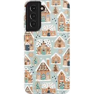 image:imageCasely Galaxy S10 Plus Case  Spruce  Kitty and Vibe Holiday  Essential Slim DualLayer Protective DesignBuilt Too Sweet  Frosted Village