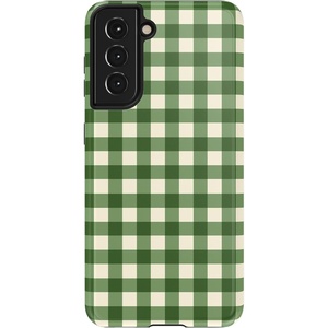image:imageCasely Galaxy S10 Plus Case  Spruce  Kitty and Vibe Holiday  Essential Slim DualLayer Protective DesignChecked Twice  Green Plaid