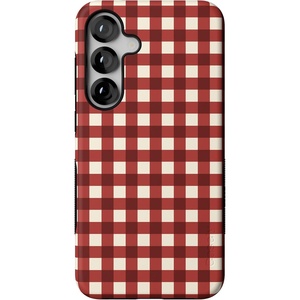 image:imageCasely Galaxy S10 Plus Case  Spruce  Kitty and Vibe Holiday  Essential Slim DualLayer Protective DesignChecked Twice  Red Plaid