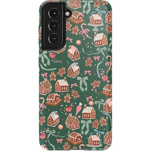 image:imageCasely Galaxy S10 Plus Case  Spruce  Kitty and Vibe Holiday  Essential Slim DualLayer Protective DesignGingerbread Lane  Holiday Sweets