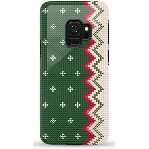 image:imageCasely Galaxy S10 Plus Case  Spruce  Kitty and Vibe Holiday  Essential Slim DualLayer Protective DesignGrandpas Sweater  Holiday Knit