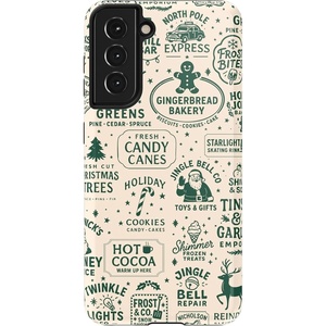 image:imageCasely Galaxy S10 Plus Case  Spruce  Kitty and Vibe Holiday  Essential Slim DualLayer Protective DesignSantas Stamps  Holiday Market