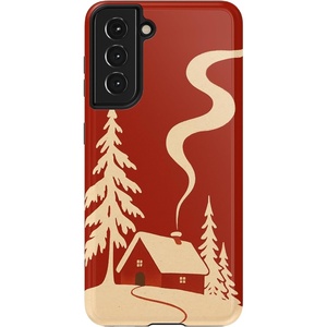 image:imageCasely Galaxy S10 Plus Case  Spruce  Kitty and Vibe Holiday  Essential Slim DualLayer Protective DesignSnowed In  Cozy Winter