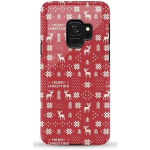image:imageCasely Galaxy S10 Plus Case  Spruce  Kitty and Vibe Holiday  Essential Slim DualLayer Protective DesignStocking Stuffer  Christmas Knit
