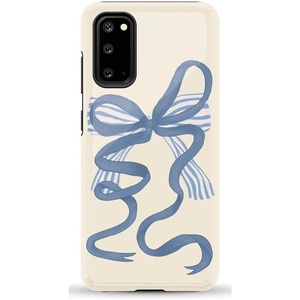 image:imageCasely Galaxy S20 Case  Grand Cabana  Palm Beach  Essential Slim DualLayer Protective DesignHeartstrings  Blue Bow