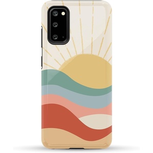 image:imageCasely Galaxy S20 Case  Grand Cabana  Palm Beach  Essential Slim DualLayer Protective DesignHere Comes the Sun  Colorblock Sunset
