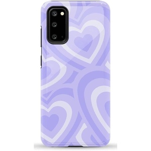image:imageCasely Galaxy S20 Case  Grand Cabana  Palm Beach  Essential Slim DualLayer Protective DesignLove Song  Lavender Heart