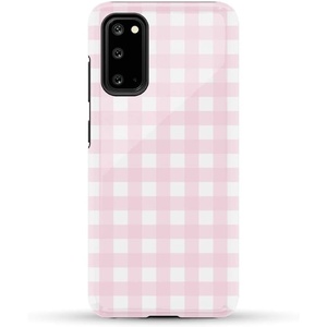 image:imageCasely Galaxy S20 Case  Grand Cabana  Palm Beach  Essential Slim DualLayer Protective DesignPink Plaid  Sunday Best