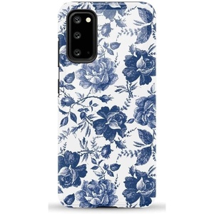 image:imageCasely Galaxy S20 Case  Grand Cabana  Palm Beach  Essential Slim DualLayer Protective DesignRose to Fame  Blue  White Rose Floral