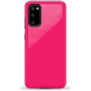 image:imageCasely Galaxy S20 Case  Grand Cabana  Palm Beach  Essential Slim DualLayer Protective DesignThink Pink  Solid Neon Pink