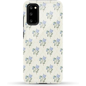 image:imageCasely Galaxy S20 Case  Grand Cabana  Palm Beach  Essential Slim DualLayer Protective DesignVintage Garden  Blue Hydrangea