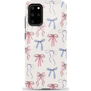 image:imageCasely Galaxy S20 Plus Case  Lovebug  Blue Hearts  Essential Slim DualLayer Protective DesignCoquette Girlie  Pastel Bows