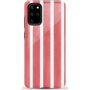 image:imageCasely Galaxy S20 Plus Case  Lovebug  Blue Hearts  Essential Slim DualLayer Protective DesignEast Coast Summer  Red Stripes