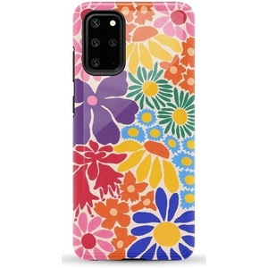 image:imageCasely Galaxy S20 Plus Case  Lovebug  Blue Hearts  Essential Slim DualLayer Protective DesignFlower Patch  MultiColor Floral