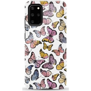 image:imageCasely Galaxy S20 Plus Case  Lovebug  Blue Hearts  Essential Slim DualLayer Protective DesignFree Spirit  Rainbow Butterfly