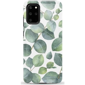 image:imageCasely Galaxy S20 Plus Case  Lovebug  Blue Hearts  Essential Slim DualLayer Protective DesignLeaf Me Alone  Green Floral Print
