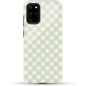 image:imageCasely Galaxy S20 Plus Case  Lovebug  Blue Hearts  Essential Slim DualLayer Protective DesignMint Lattice  Sunday Best