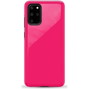image:imageCasely Galaxy S20 Plus Case  Lovebug  Blue Hearts  Essential Slim DualLayer Protective DesignThink Pink  Solid Neon Pink