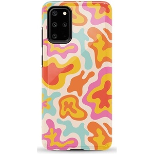 image:imageCasely Galaxy S20 Plus Case  Lovebug  Blue Hearts  Essential Slim DualLayer Protective DesignTropical Color Splash  Abstract Retro