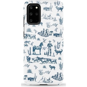 image:imageCasely Galaxy S20 Plus Case  Lovebug  Blue Hearts  Essential Slim DualLayer Protective DesignWild West Adventure  Desert