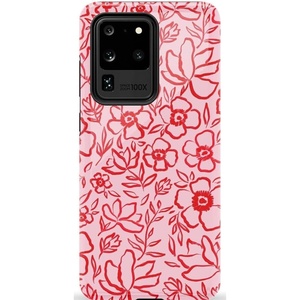 image:imageCasely Galaxy S20 Ultra Case  XOXO  Candy Hearts  Essential Slim DualLayer Protective DesignBlush Garden  Floral Doodle