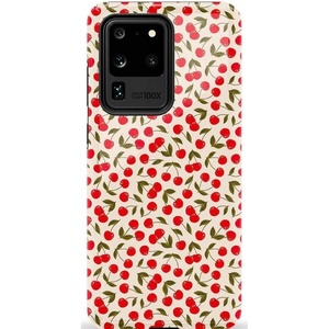 image:imageCasely Galaxy S20 Ultra Case  XOXO  Candy Hearts  Essential Slim DualLayer Protective DesignCherry on Top  Red Cherries