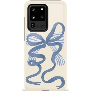 image:imageCasely Galaxy S20 Ultra Case  XOXO  Candy Hearts  Essential Slim DualLayer Protective DesignHeartstrings  Blue Bow