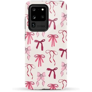 image:imageCasely Galaxy S20 Ultra Case  XOXO  Candy Hearts  Essential Slim DualLayer Protective DesignLover Girlie  Pink Bows