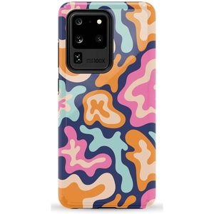 image:imageCasely Galaxy S20 Ultra Case  XOXO  Candy Hearts  Essential Slim DualLayer Protective DesignMidnight Color Splash  Abstract Retro