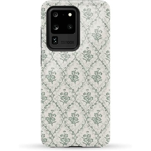 image:imageCasely Galaxy S20 Ultra Case  XOXO  Candy Hearts  Essential Slim DualLayer Protective DesignSage Tapestry  Floral Vines