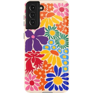 image:imageCasely Galaxy S21 Case  Nantucket Cottage  Blue Hydrangea  Essential Slim DualLayer Protective DesignFlower Patch  MultiColor Floral