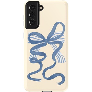 image:imageCasely Galaxy S21 Case  Nantucket Cottage  Blue Hydrangea  Essential Slim DualLayer Protective DesignHeartstrings  Blue Bow