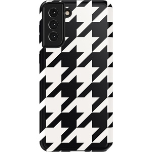 image:imageCasely Galaxy S21 Case  Nantucket Cottage  Blue Hydrangea  Essential Slim DualLayer Protective DesignHoundstooth  High Contrast Design