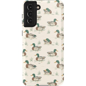 image:imageCasely Galaxy S21 Case  Nantucket Cottage  Blue Hydrangea  Essential Slim DualLayer Protective DesignThe Boyfriend Collection  Mallard  Co