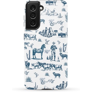 image:imageCasely Galaxy S21 Case  Nantucket Cottage  Blue Hydrangea  Essential Slim DualLayer Protective DesignWild West Adventure  Desert