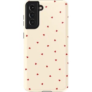 image:imageCasely Galaxy S21 Plus Case  Ride The Wave  Pastel Rainbow Lined  Essential Slim DualLayer Protective DesignBe Mine  Tiny Hearts