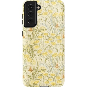 image:imageCasely Galaxy S21 Plus Case  Ride The Wave  Pastel Rainbow Lined  Essential Slim DualLayer Protective DesignBoho Blooms  Golden Floral
