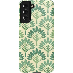 image:imageCasely Galaxy S21 Plus Case  Ride The Wave  Pastel Rainbow Lined  Essential Slim DualLayer Protective DesignPalm Royale  Palm Beach