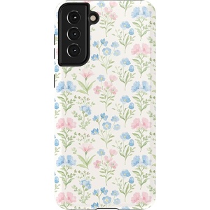 image:imageCasely Galaxy S21 Plus Case  Ride The Wave  Pastel Rainbow Lined  Essential Slim DualLayer Protective DesignPastel Garden  Sunday Best