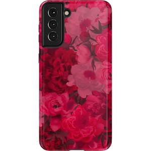 image:imageCasely Galaxy S21 Plus Case  Ride The Wave  Pastel Rainbow Lined  Essential Slim DualLayer Protective DesignRomance Novel  Moody Floral