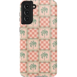 image:imageCasely Galaxy S21 Plus Case  Ride The Wave  Pastel Rainbow Lined  Essential Slim DualLayer Protective DesignThe Social Club  Palm Beach
