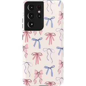 image:imageCasely Galaxy S21 Ultra Case  Opposites Attract  Day amp Night Mountains  Essential Slim DualLayer Protective DesignCoquette Girlie  Pastel Bows