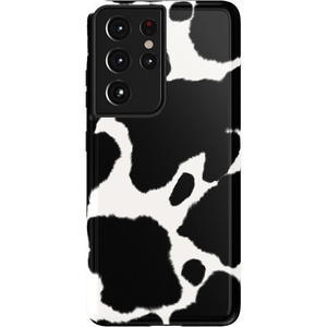 image:imageCasely Galaxy S21 Ultra Case  Opposites Attract  Day amp Night Mountains  Essential Slim DualLayer Protective DesignCurrent MOOd  Cow Print